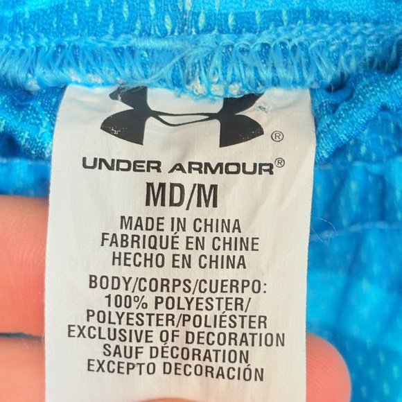 Under Armour Women's Vibrant Blue Athletic Shorts - Picture 5 of 6